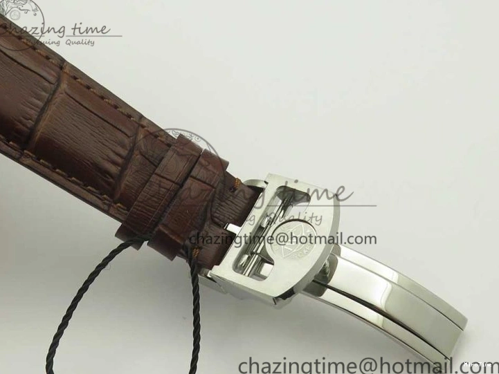 MIROTIME 0127 Lightweight Portuguese Tourbillon IW504602 SS ZF Best Edition Gray Dial on Brown Leather Strap 7177